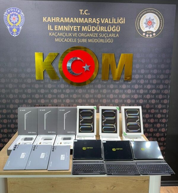 Kahramanmaraş Emniyet Müdürlüğü Kaçakçılık ve Organize Suçlarla Mücadele (KOM) Şube