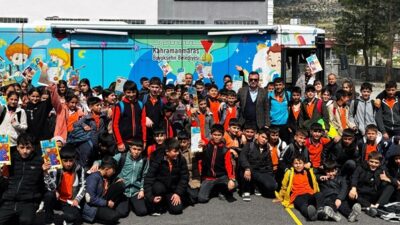 Kahramanmaraş Büyükşehir Belediyesi’nin kırsal mahallelerdeki çocuklar için hayata geçirdiği Mobil