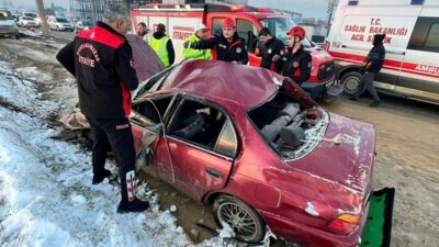 Kahramanmaraş’ın Dulkadiroğlu ilçesinde meydana gelen trafik kazasında bir kişi ağır