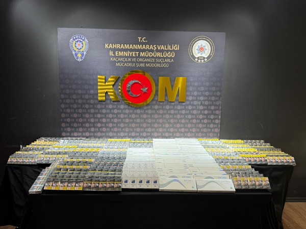 Kahramanmaraş İl Emniyet Müdürlüğü, zehir tacirlerine ve kaçakçılara yönelik gerçekleştirdiği