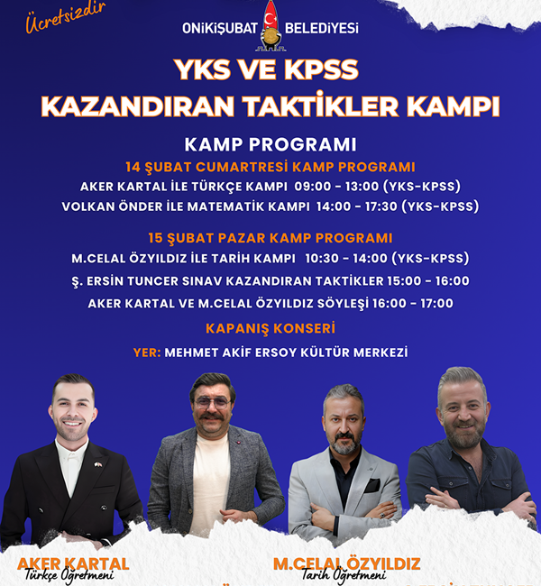 Onikişubat Belediyesi, Başkan Hanifi Toptaş’ın vizyonuyla gençlerin sınav maratonundaki en