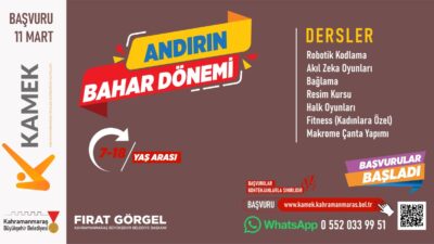 Kahramanmaraş Büyükşehir Belediyesi'nin meslek edindirme kursları KAMEK, Andırınlı çocuk ve