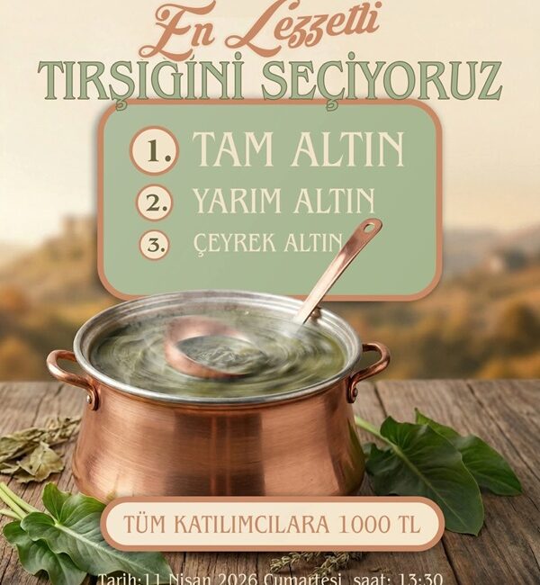 Andırın Belediyesi, geleneksel lezzetimiz Tirşik için kolları sıvadı. Her yıl