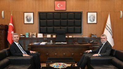 Başkan Fırat Görgel, KSÜ Rektörü Prof. Dr. İbrahim Taner Okumuş’u