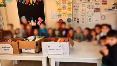 Andırınlı öğrenciler, hazırladıkları yardım paketleriyle Ramazan ayının yardımlaşma ve paylaşma