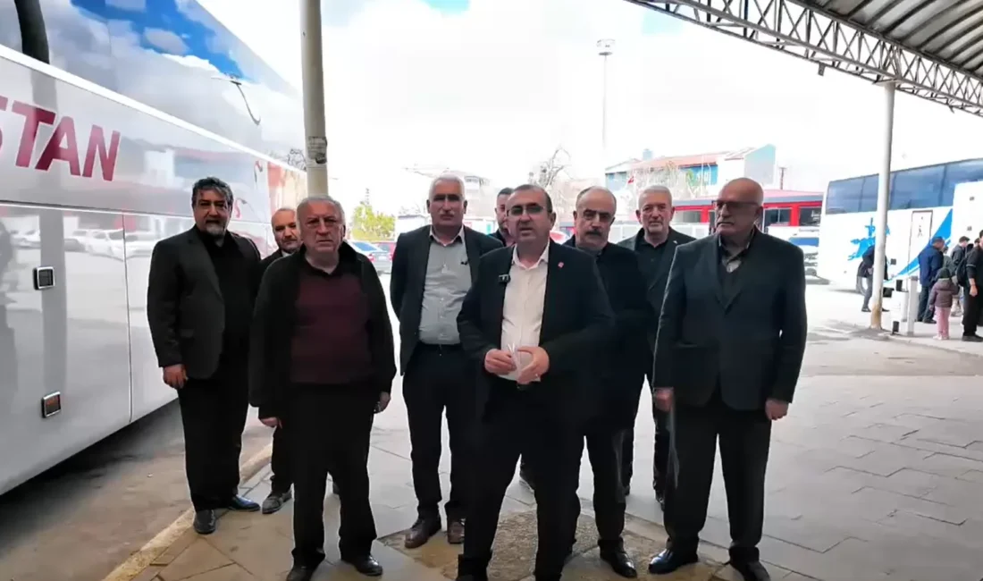 CHP Kahramanmaraş İl Başkanı Ünal Ateş, Elbistan Otogarı’nda otobüs esnafıyla