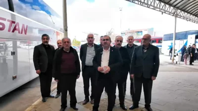 CHP Kahramanmaraş İl Başkanı Ünal Ateş, Elbistan Otogarı’nda otobüs esnafıyla