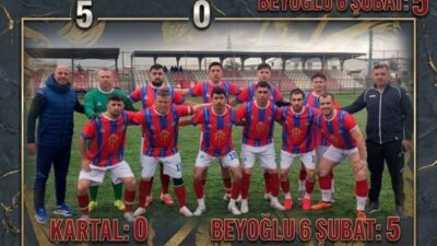 Kahramanmaraş 2. Amatör Lig 3. hafta karşılaşmasında Beyoğlu 6 Şubatspor,