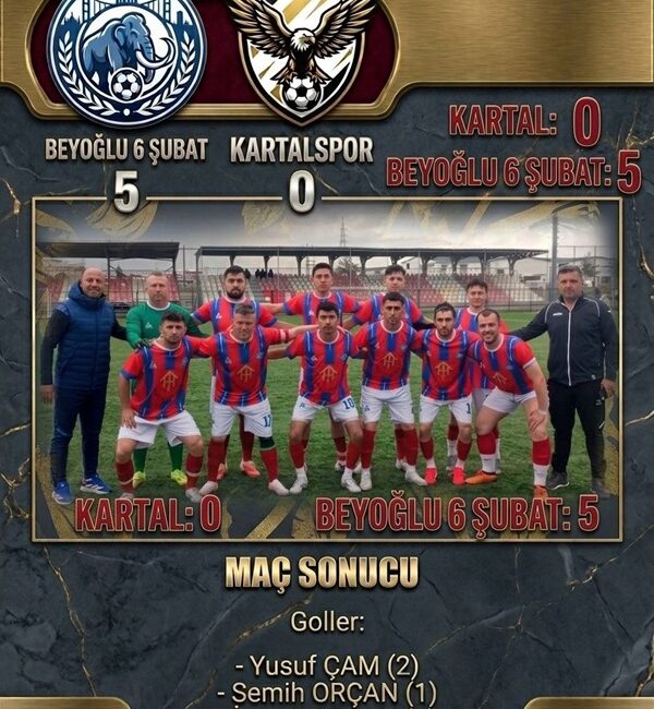 Kahramanmaraş 2. Amatör Lig 3. hafta karşılaşmasında Beyoğlu 6 Şubatspor,