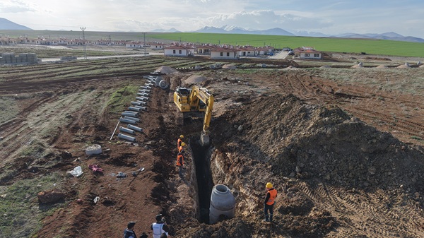 Afşin ve Elbistan’da deprem sonrası inşa edilen köy konutları, Büyükşehir