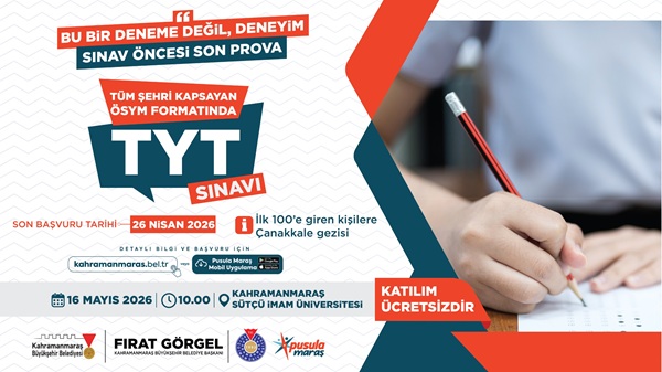 Üniversite sınav maratonunda son viraja girilirken, Kahramanmaraş Büyükşehir Belediyesi gençlerin