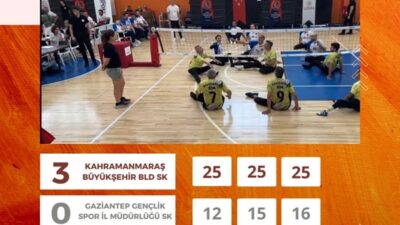 Kahramanmaraş Büyükşehir Belediye SK, Oturarak Voleybol Süper Ligi’nde durdurulamıyor. Gaziantep