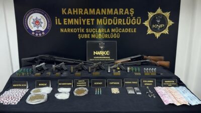 Kahramanmaraş Emniyeti, uyuşturucu tacirlerine yönelik 4 ay süren takibini dev