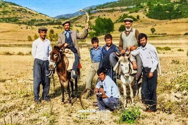 Andırın’ın Hayvacık mevkisinde yaklaşık yarım asır önce kaydedilen bir fotoğraf