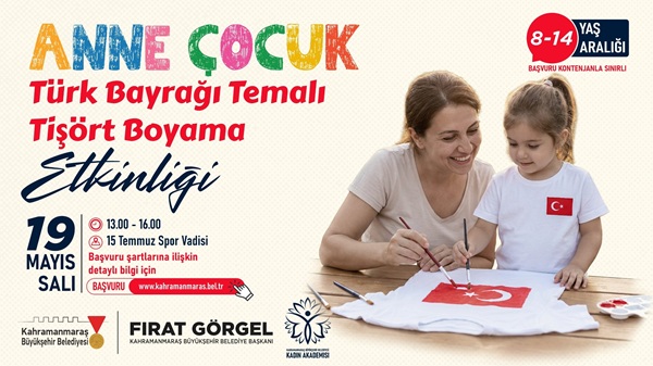 Kahramanmaraş Büyükşehir Belediyesi, bayram kutlamaları kapsamında çocukların ve annelerin birlikte