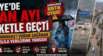 Geçtiğimiz nisan ayında Kahramanmaraş’ta aniden bastıran, cadde ve sokakları adeta