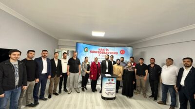 1 Mayıs coşkusunu Kahramanmaraş’ta bildirisiyle duyuran HAK-İŞ Şube Başkanı Mehmet