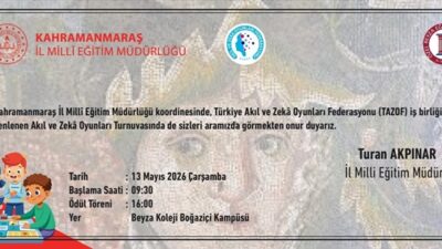 Kahramanmaraş’ta gençlerin mantık ve strateji becerilerini konuşturacağı dev turnuva 13