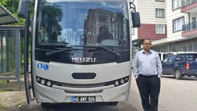 Kahramanmaraş Büyükşehir Belediyesi’nin Andırın’a kazandırdığı son model halk otobüsü, ilçede