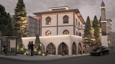 6 Şubat depremlerinde ağır hasar alarak yıkılan Fatma Gölcü Camii,