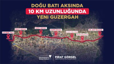 Büyükşehir Belediyesi, Dr. Sait Bulvarı’ndan Kayseri Yolu’na uzanan ve doğu