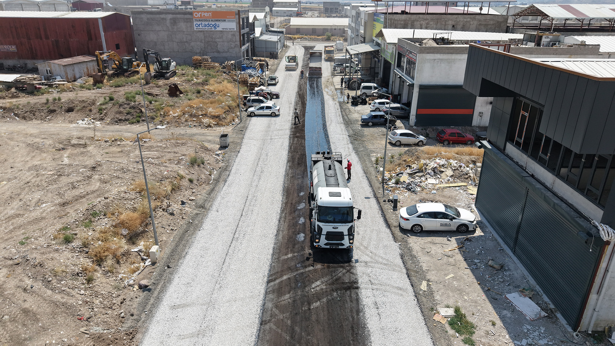 Büyükşehir Belediyesi, Yeni Sanayi Sitesi içerisinde bulunan yollarda sathi asfalt