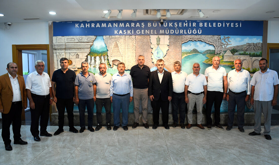 Onikişubat Muhtarlar Derneği Başkanı Ramazan Gürbak ve ilçede görev yapan