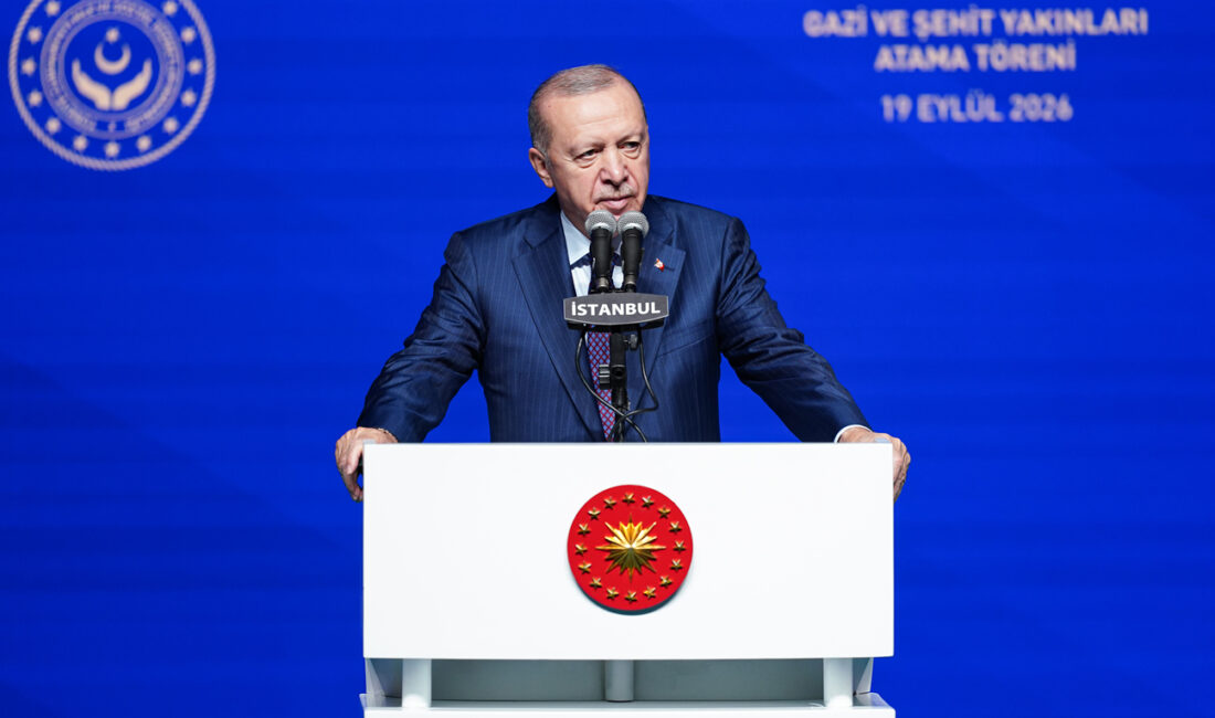 Cumhurbaşkanı Recep Tayyip Erdoğan, Haliç Kongre Merkezi’nde düzenlenen “Şehit Yakınları,