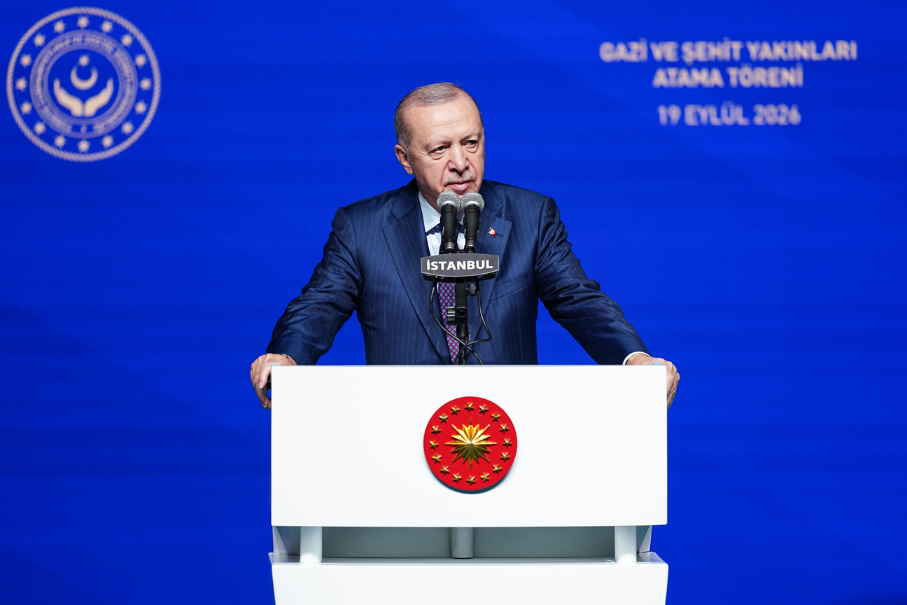 Cumhurbaşkanı Recep Tayyip Erdoğan, Haliç Kongre Merkezi’nde düzenlenen “Şehit Yakınları,