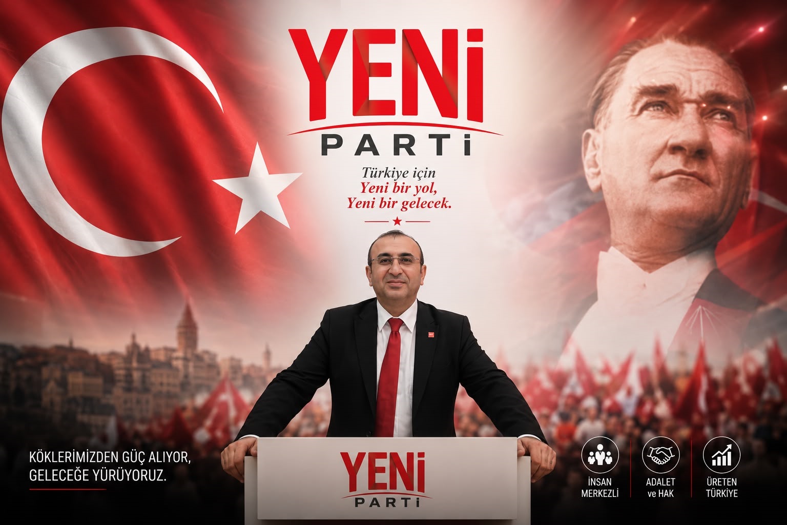 Yeni Parti Kahramanmaraş İl Başkanı Ünal Ateş, Ekrem İmamoğlu’nun Silivri’den