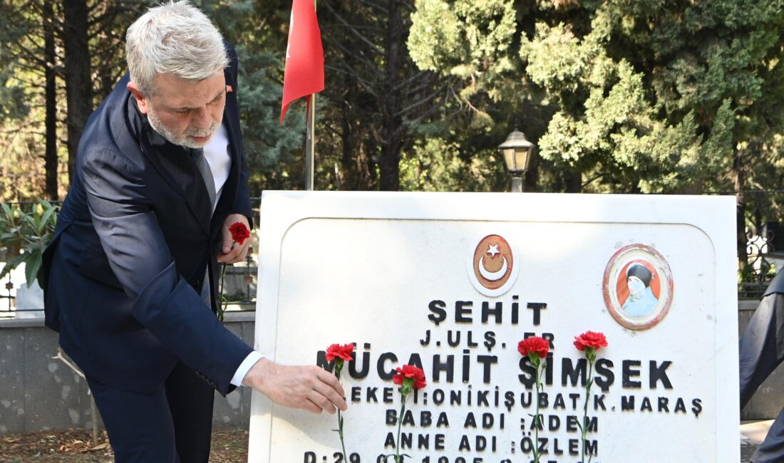 19 Eylül Gaziler Günü’nde düzenlenen anma programına katılan Başkan Fırat