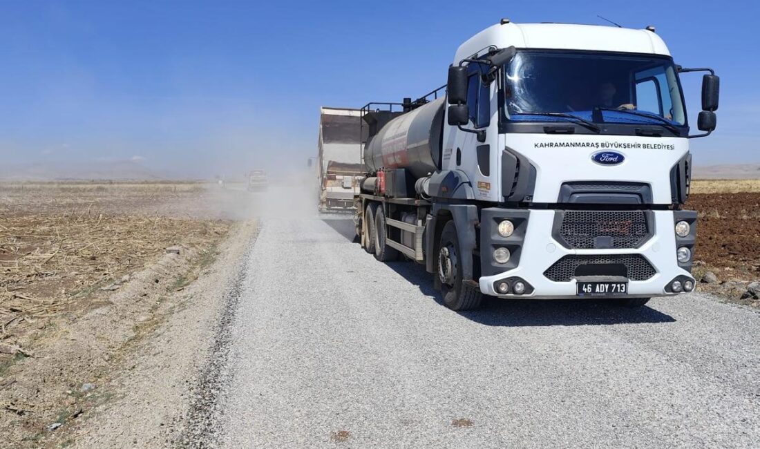 Büyükşehir Belediyesi, Göksun’un kırsal Tombak Mahallesi’ndeki yaklaşık 2 kilometrelik grup