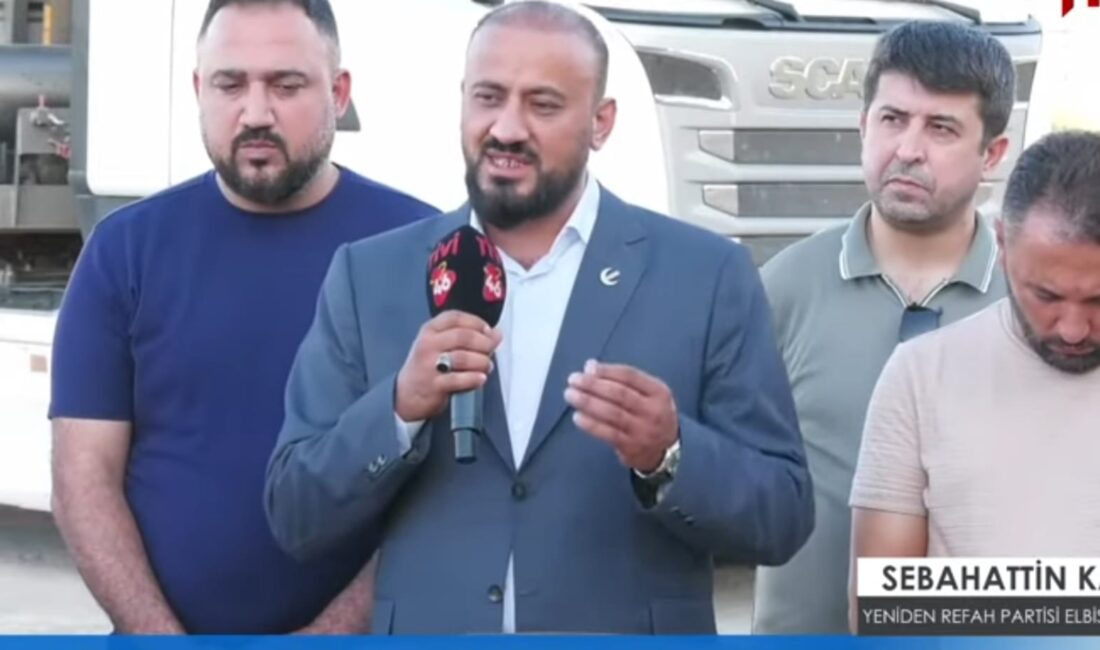 Yeniden Refah Partisi Elbistan İlçe Başkanı Sebahattin Kayabaşı, Elbistan’da özellikle