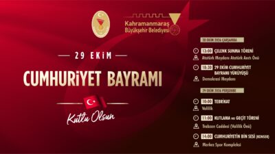 Cumhuriyet’in ilanının 103’üncü yıl dönümü, Büyükşehir Belediyesi ve Valilik iş