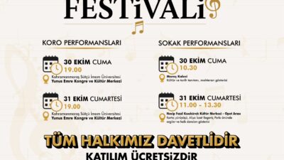 Türk müziğinin farklı renkleri, 30-31 Ekim’de Kahramanmaraş’ta sanatseverlerle buluşacak. İki