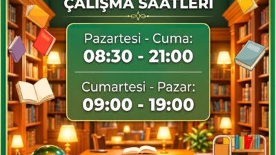 Türkiye’de Bir İlk: Andırın İlçe Halk Kütüphanesi Haftanın 7 Günü