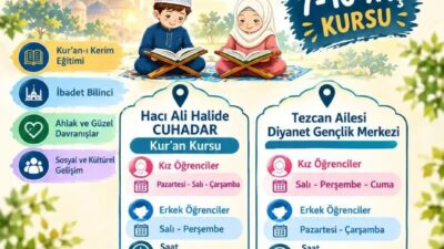 Andırın İlçe Müftülüğü’nden Çocuklar İçin Anlamlı Kurs: “Kur’an’la Geleceğe” Andırın