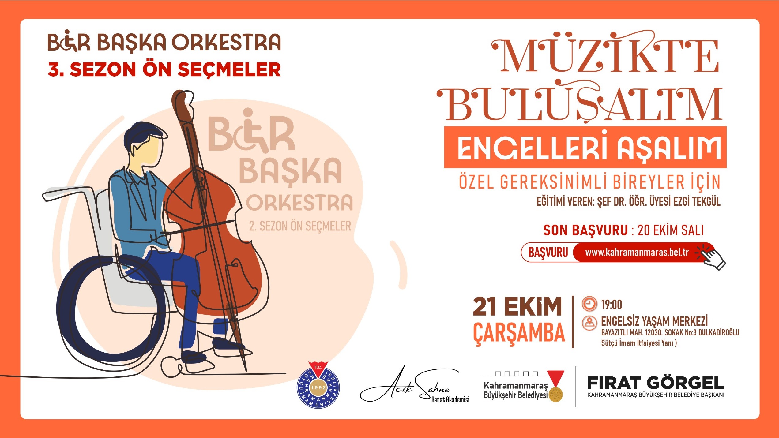 &nbsp; Büyükşehir Belediyesi, KSÜ ve Açık Sahne Sanat Akademisi iş