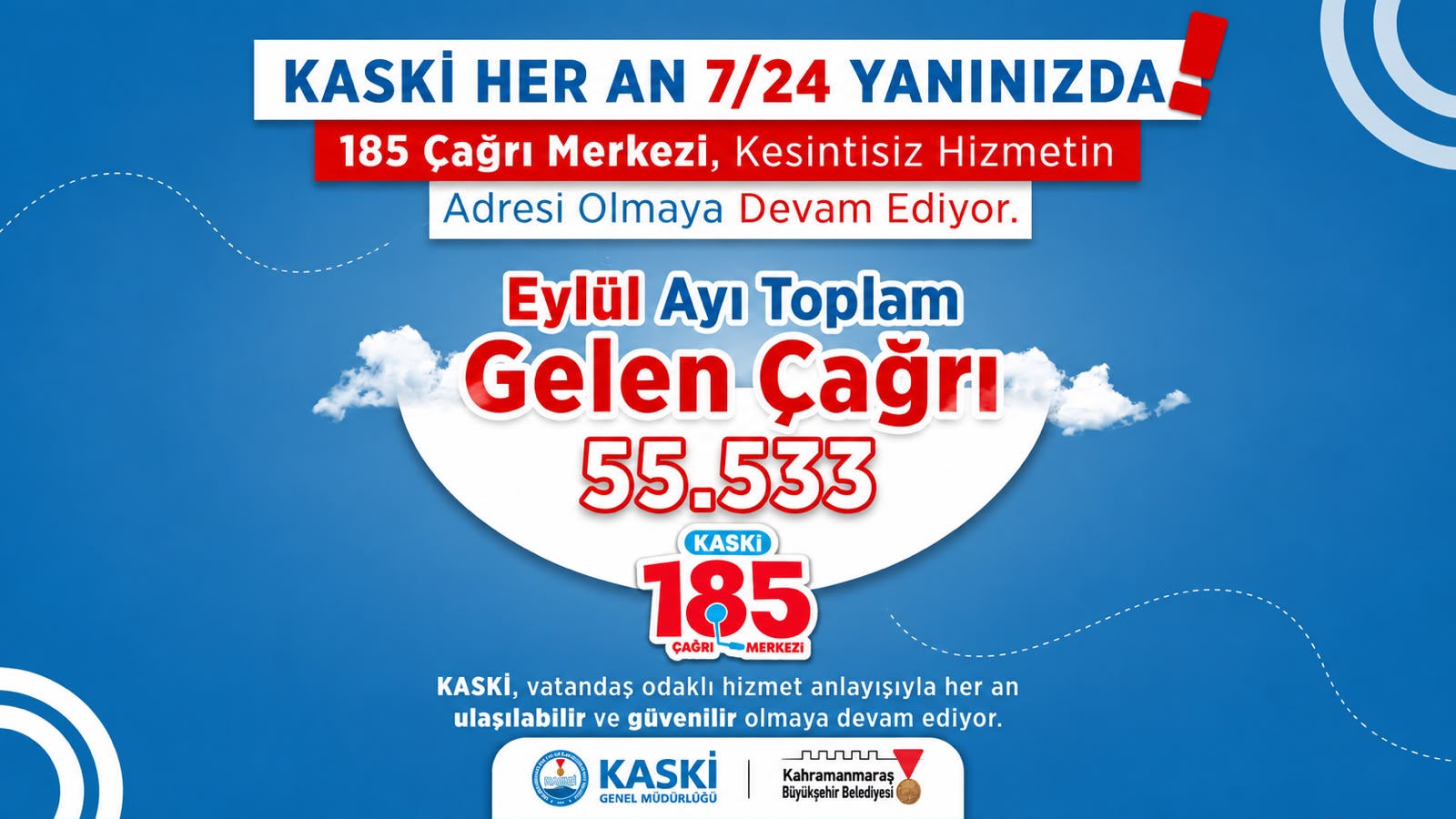 &nbsp; Kahramanmaraş Su ve Kanalizasyon İdaresi (KASKİ) Genel Müdürlüğü yaptığı