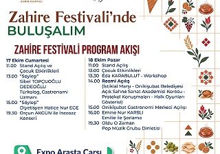 Onikişubat Belediyesi tarafından düzenlenen Zahire Festivali, 17-18 Ekim tarihlerinde Expo