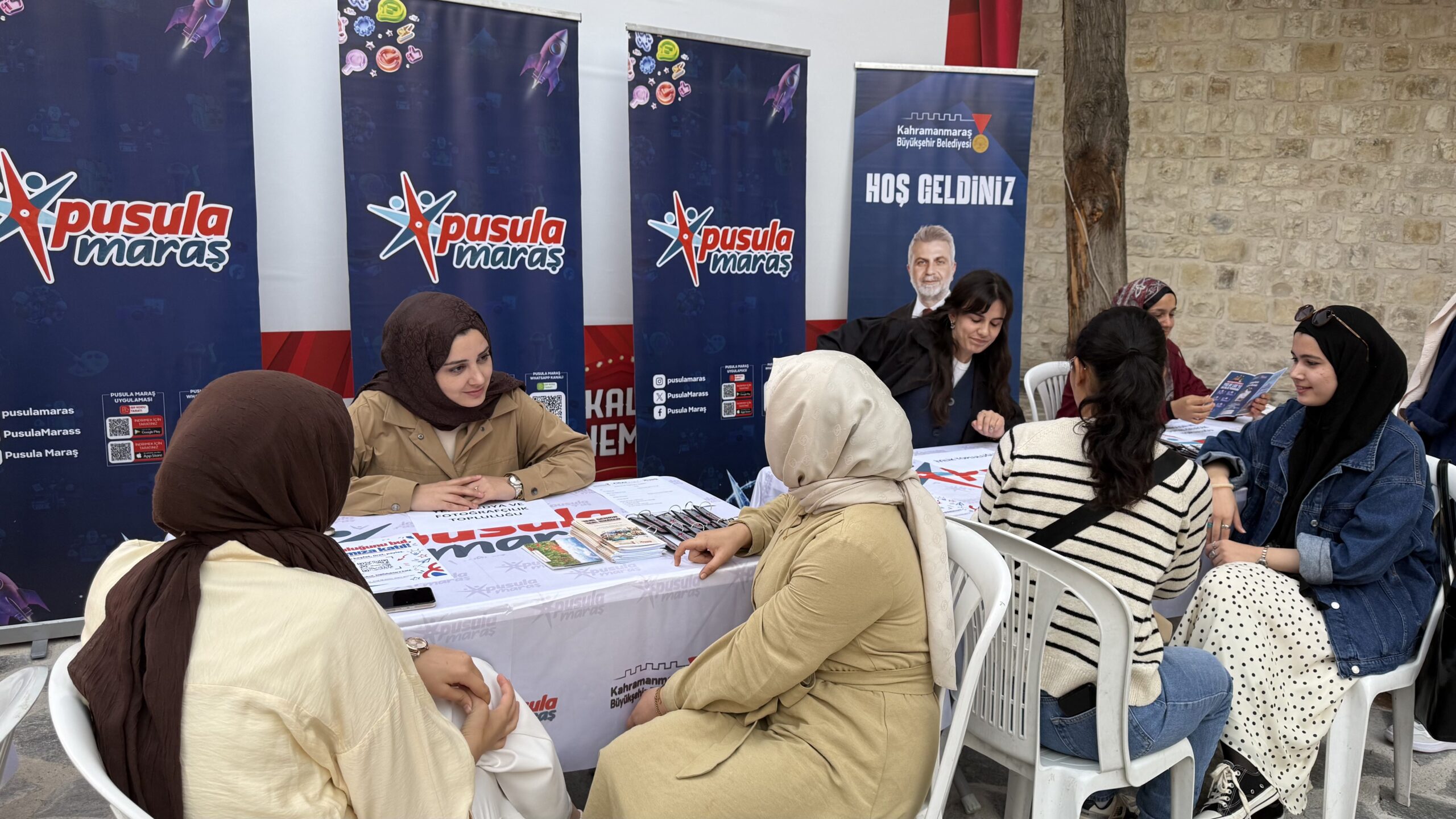Büyükşehir Belediyesinin gençlik markası Pusula Maraş tarafından Kahramanmaraş Kalesi’nde düzenlenen