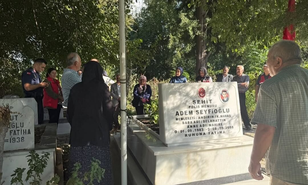 Kahramanmaraş’ın Andırın ilçesinde, aziz şehit Polis Memuru Adem Seyfioğlu, şahadetinin