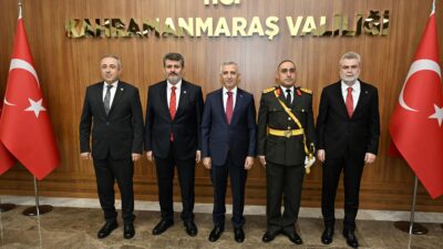 Cumhuriyet’in ilanının 103’üncü yıl dönümü dolayısıyla Valilik makamında tebriklerin kabulü