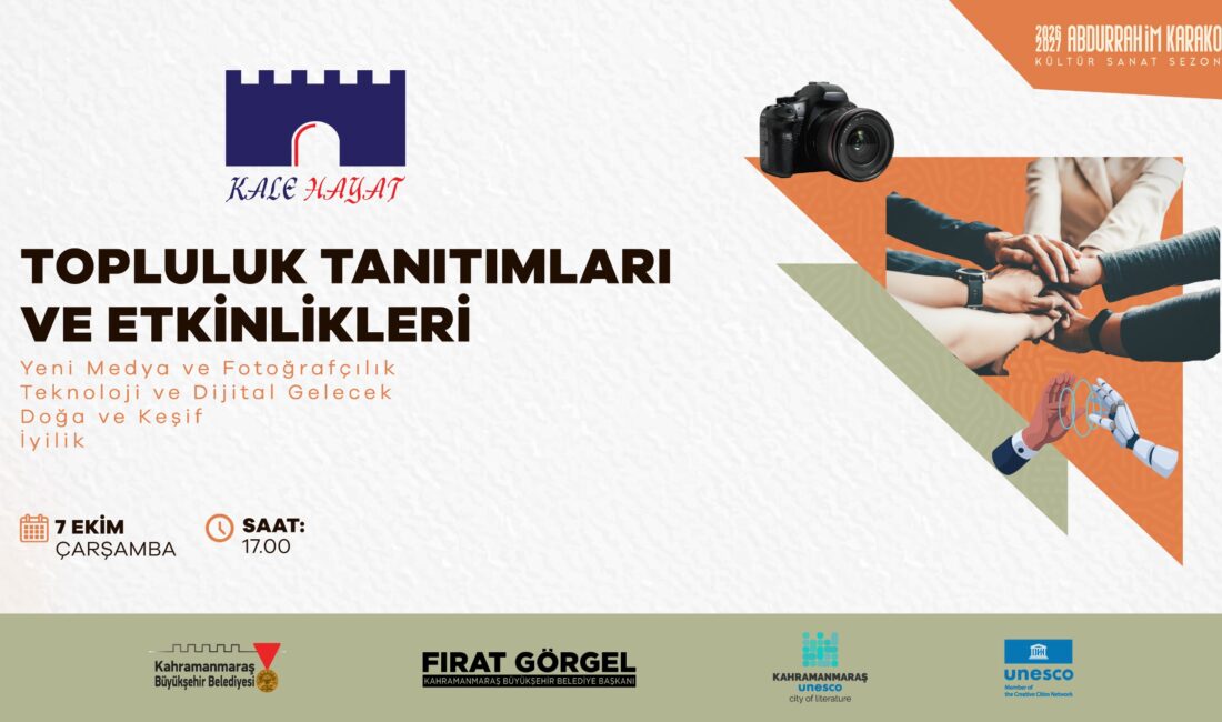 Büyükşehir Belediyesinin gençlik markası Pusula Maraş, “Topluluk Tanıtımları ve Etkinlikleri”