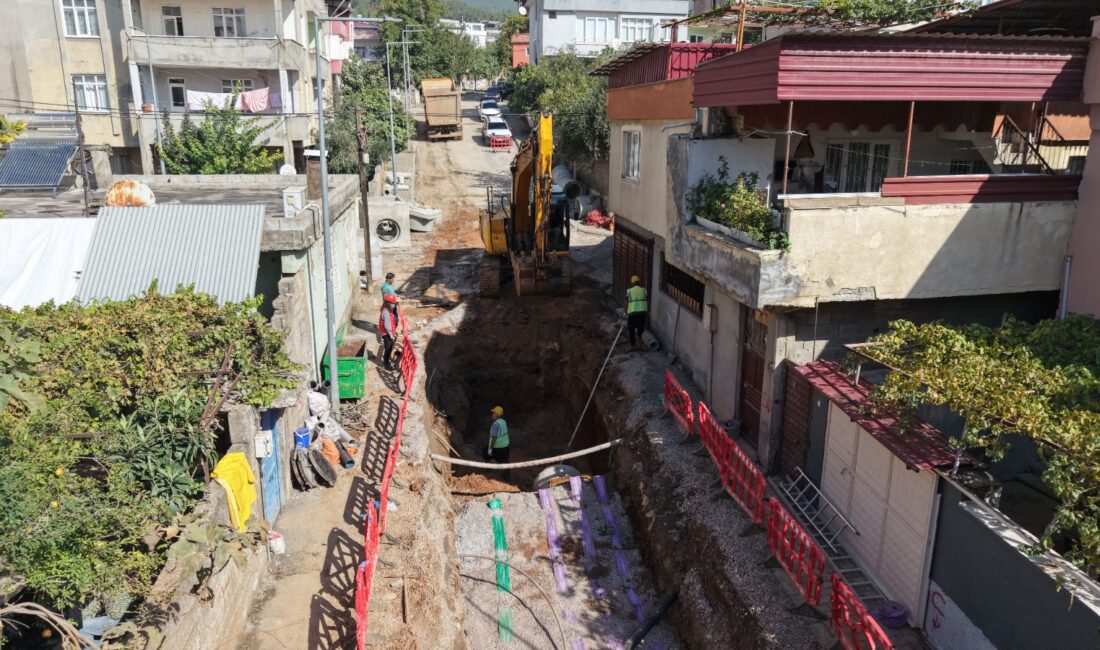 &nbsp; Kahramanmaraş’ın Mağralı Mahallesi’nde yağmursuyu ve kanalizasyon hatlarına yönelik altyapı