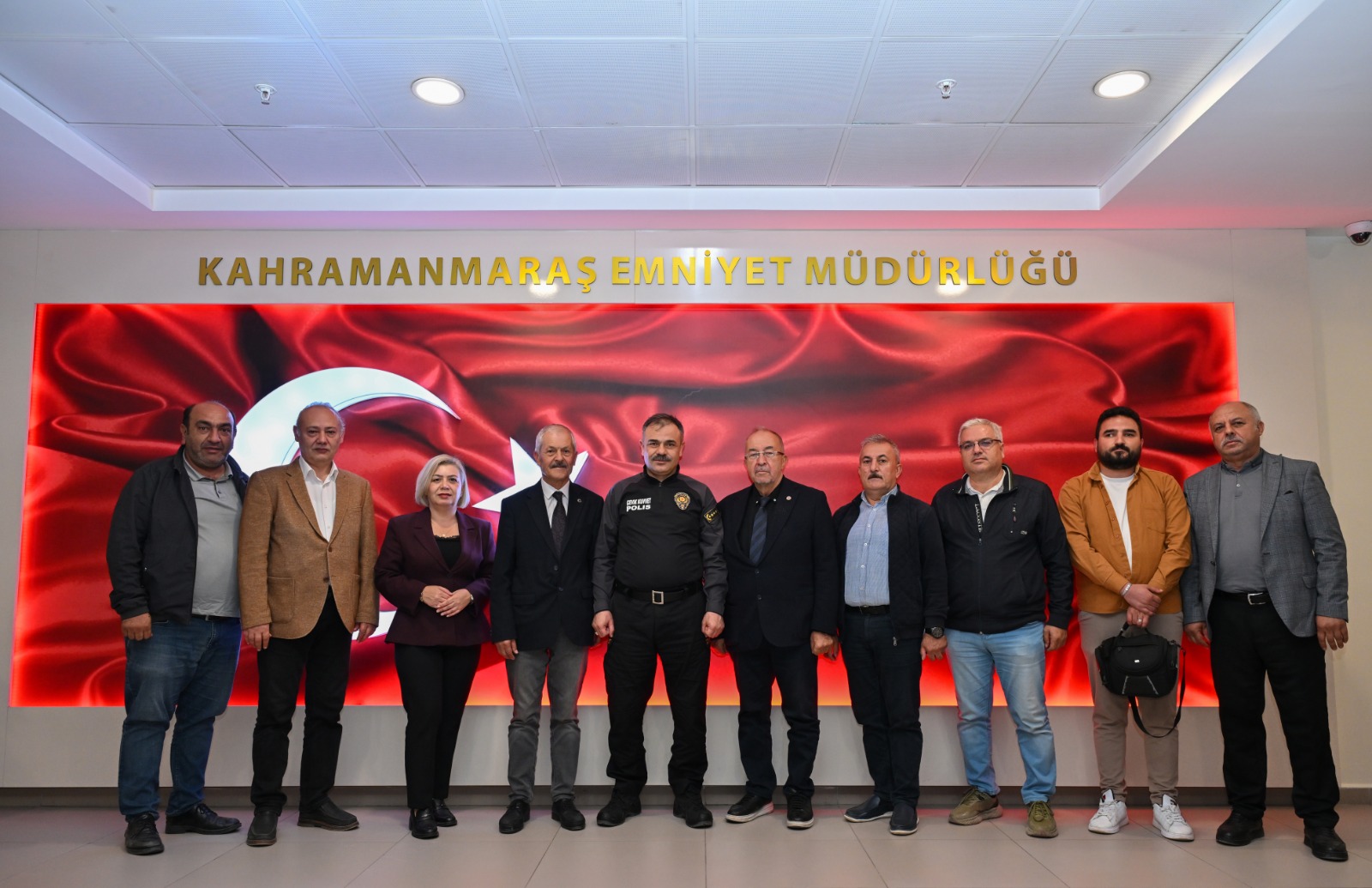 Kahramanmaraş’ta basının önde gelen temsilcileri, kentin yeni emniyet müdürüne hayırlı