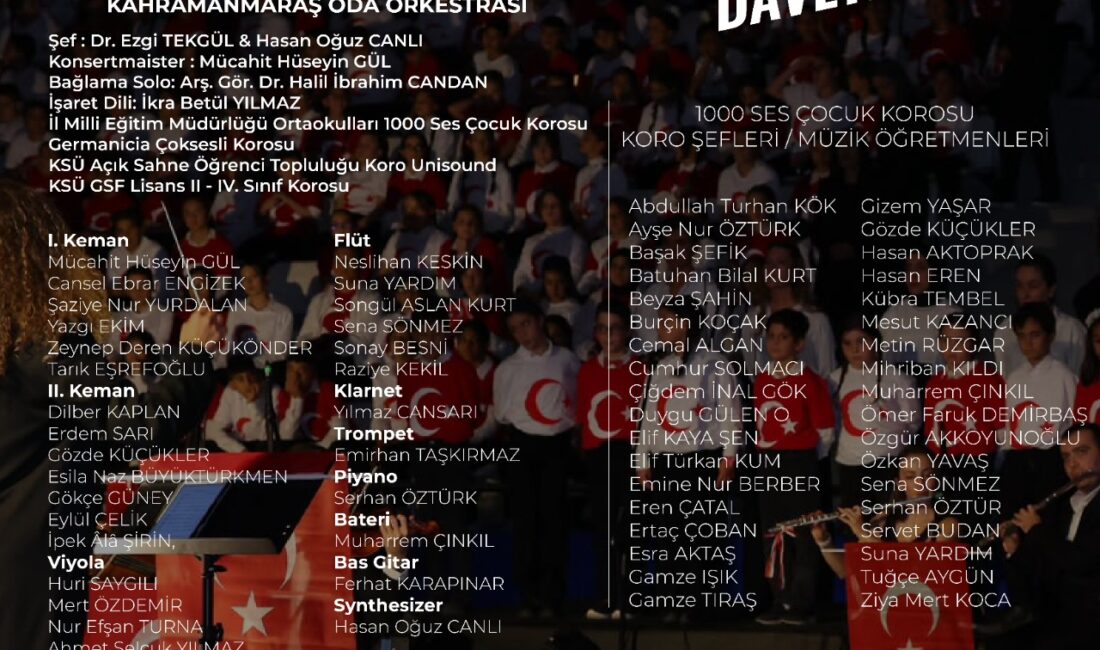   Onikişubat Belediyesi, Cumhuriyet Bayramı’nın coşkusunu 1300 öğrencinin aynı sahnede