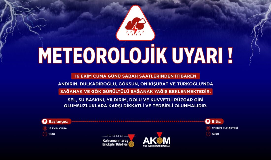 Büyükşehir Belediyesi Afet Koordinasyon Merkezi, 16 Ekim Cuma günü sabah