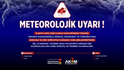 Büyükşehir Belediyesi Afet Koordinasyon Merkezi, 16 Ekim Cuma günü sabah