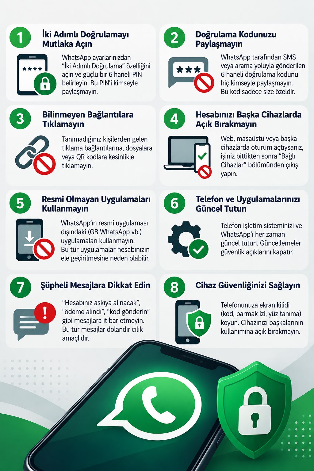 Kahramanmaraşlı Vatandaşlara WhatsApp Uyarısı: Hesabınızı Korumanın 8 Yolu! Dolandırıcılık girişimlerine